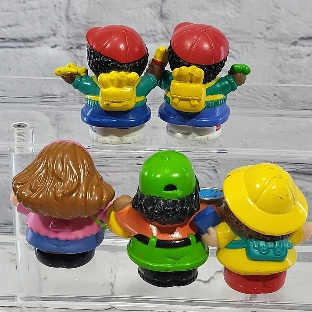 Fisher-Price Little People Figures‎ Lot 5 Zoo Keeper African American Rainy Day